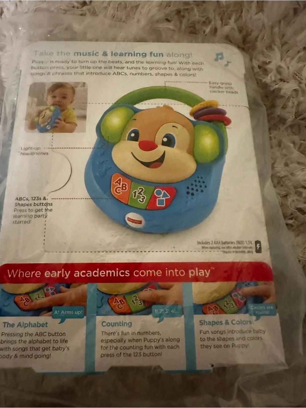 Fisher-Price Laugh & Learn Sing & Learn Music Player - Blue/Green/Yellow